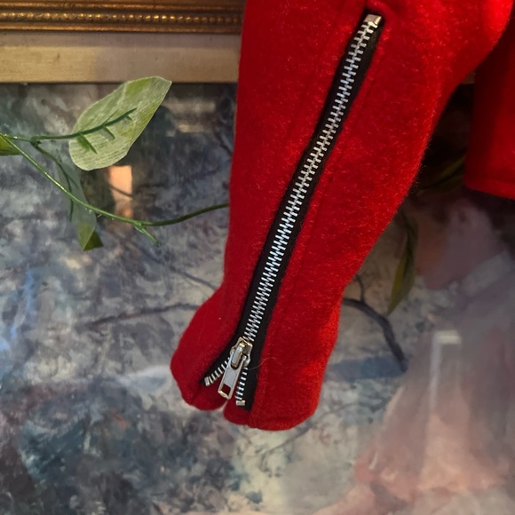 vintage Tripp NYC red wool moto jacket - Picture 5 of 5